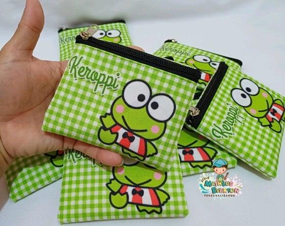 40 Porta Moedas Keroppi Tamanho: 10x12cm