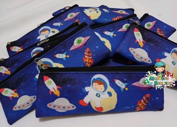 45 Estojos Slim Personalizado Astronauta(espaço) 19x7