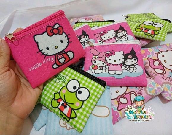 45 Porta Moedas Hello Kitty Tamanho: 10x12cm