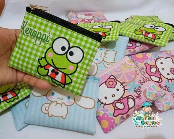 45 Porta Moedas Hello Kitty Tamanho: 10x12cm