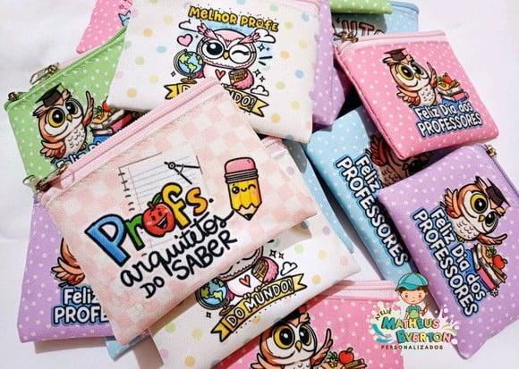 45 Porta Moedas Personalizado Dia dos Professores