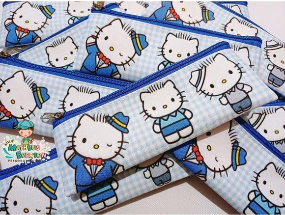 50 Estojos Slim Dear Daniel (hello Kitty) Tam: 19x7cm