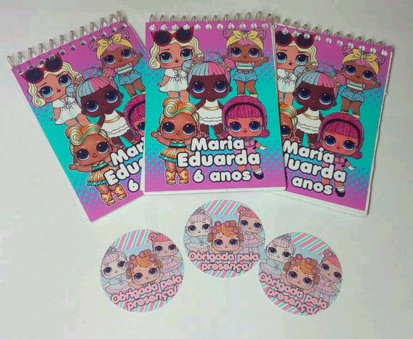 60 Bloquinho Personalizado Lol Surprinse