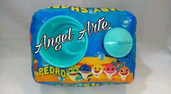 Almofada De Pipoca - Tema Baby Shark