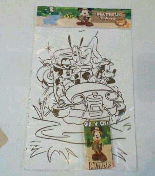 Desenhos para Colorir com Giz de Cera Safari