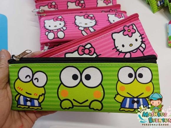 Estojo Slim Personalizado Hello Kitty Tam: 19x7