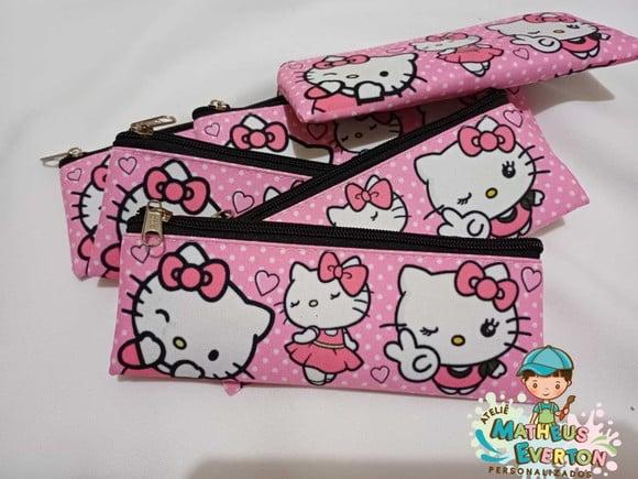 Estojo Slim Personalizado Hello Kitty Tam: 19x7