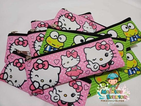 Estojo Slim Personalizado Hello Kitty Tam: 19x7
