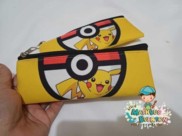 Estojo Slim Personalizado Pikachu (pokémon) Tamanho 19x7