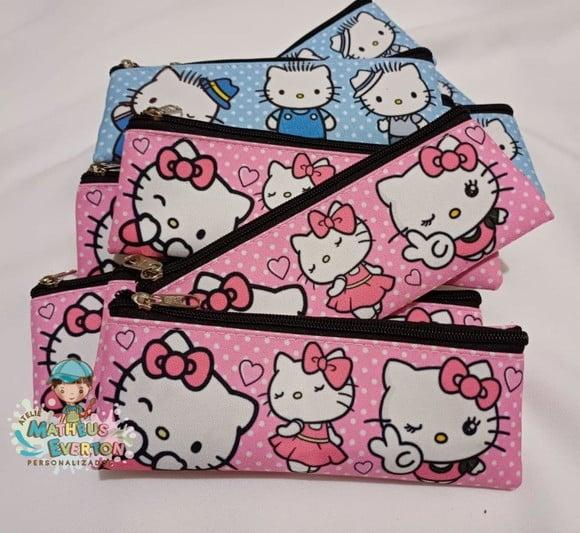 Estojos Slim Personalizado Hello Kitty Tam: 19x7
