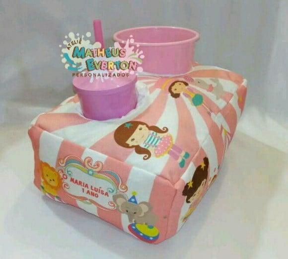 Kit Cinema Personalizado Circo Rosa (faço Outros Temas)