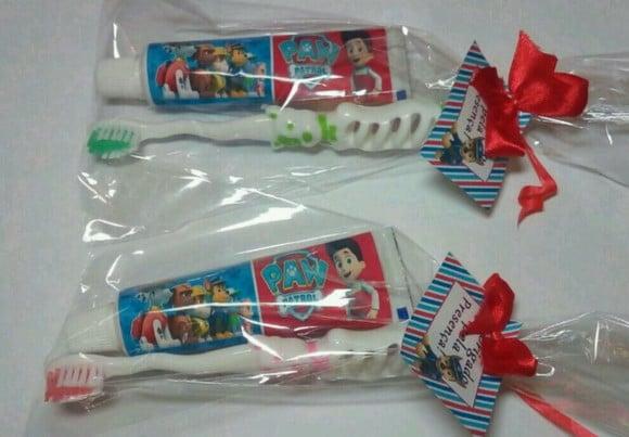Kit Higiene Bucal Personalizado - Tema Patrulha Canina