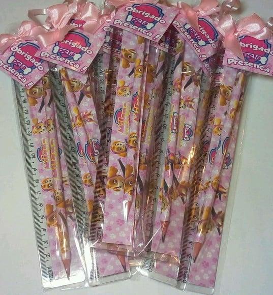Kit Lapis E Regua Personalizado Skye