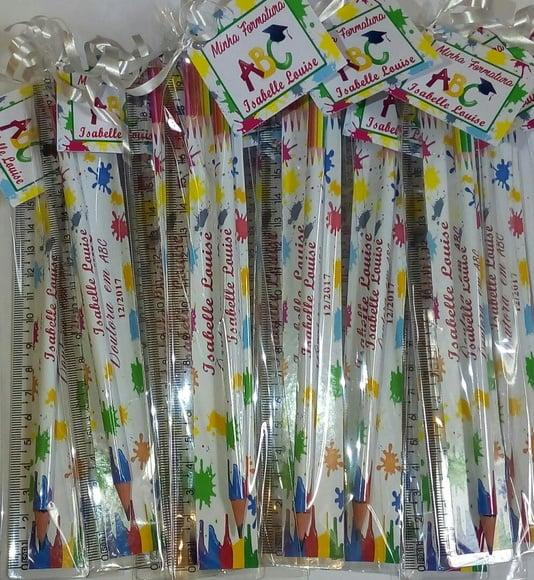Lápis e Régua Personalizado de Formatura