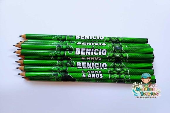 Lápis Personalizado o Incrível Hulk