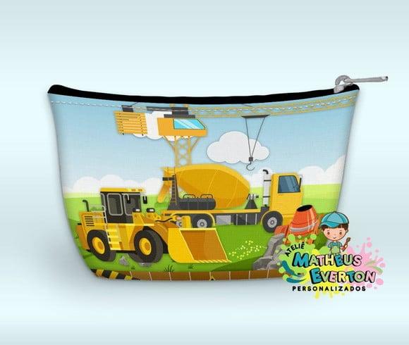 Necessaire Personalizada Construção ( Faço Outros Modelos).