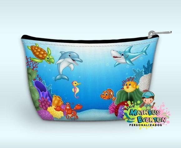 Necessaire Personalizada Fundo do Mar