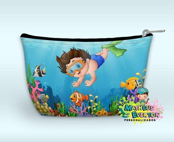 Necessaire Personalizada Fundo do Mar