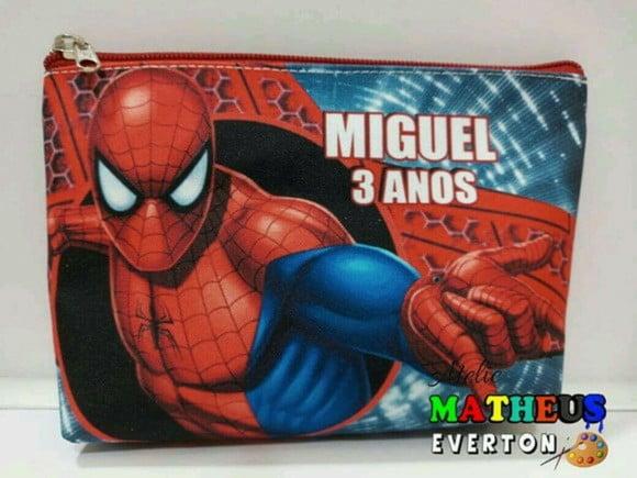 Necessaire Personalizada Homem Aranha Modelo