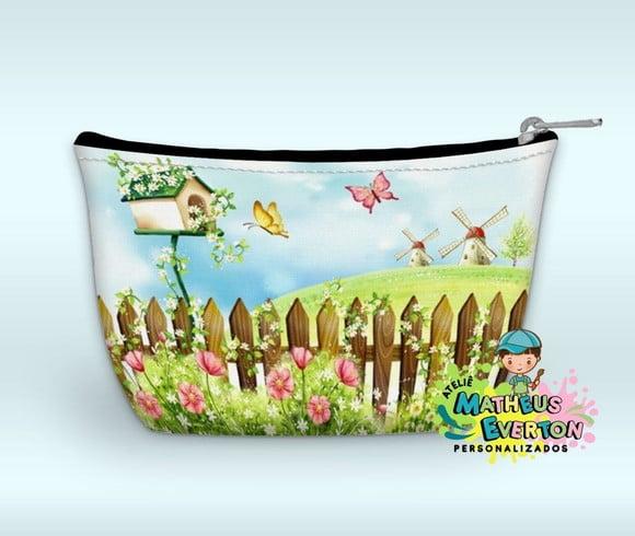 Necessaire Personalizada Jardim das Borboletas