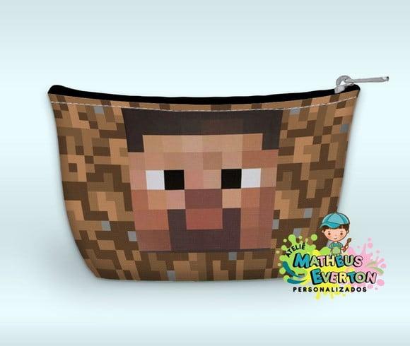 Necessaire Personalizada Minecraft (faço Outros)