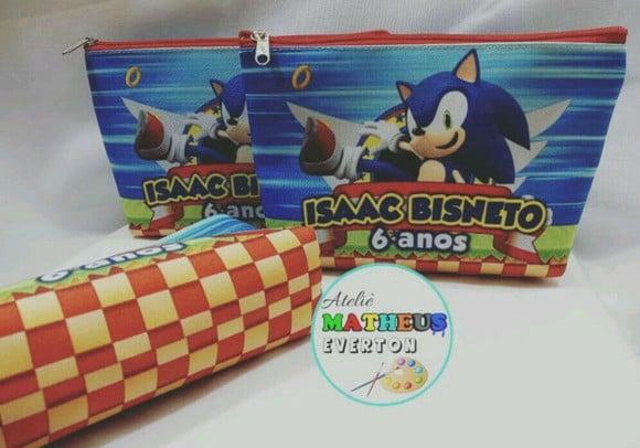 Necessaire Personalizada Sonic 2