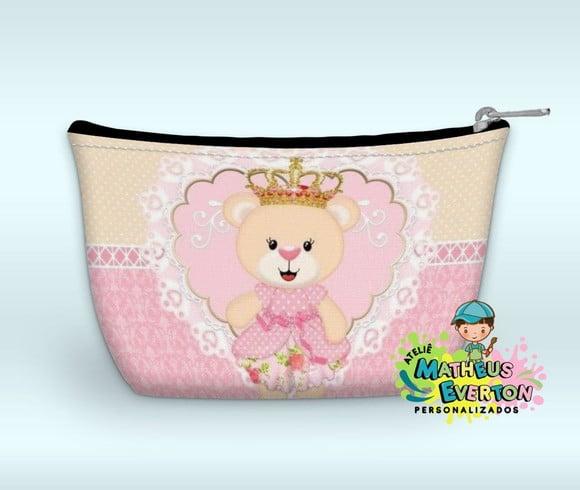Necessaire Personalizada Ursinha Princesa