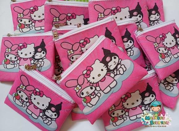 Porta Moedas Personalizada Hello Kitty ( Frente e Verso)