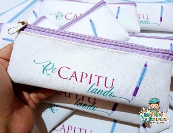 25 Estojos Slim Tam:19x7cm, Personalizamos com Sua Logo