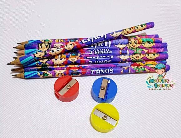 25 Kits Lápis e Apontador Personalizado Guerreiras de K-pop