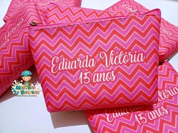 30 Necessaire Personalizada 15 Anos (fazemos Todos os Temas)