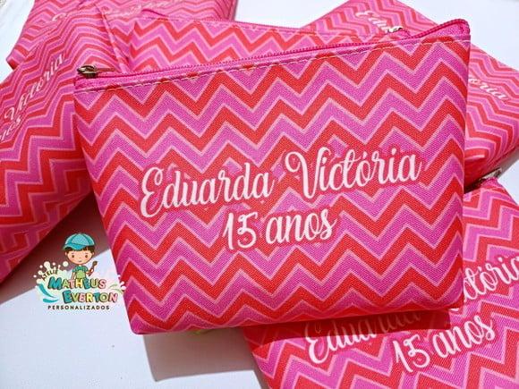 30 Necessaire Personalizada 15 Anos (fazemos Todos os Temas)