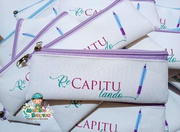 35 Estojos Slim Tam:19x7cm, Personalizamos com Sua Logo