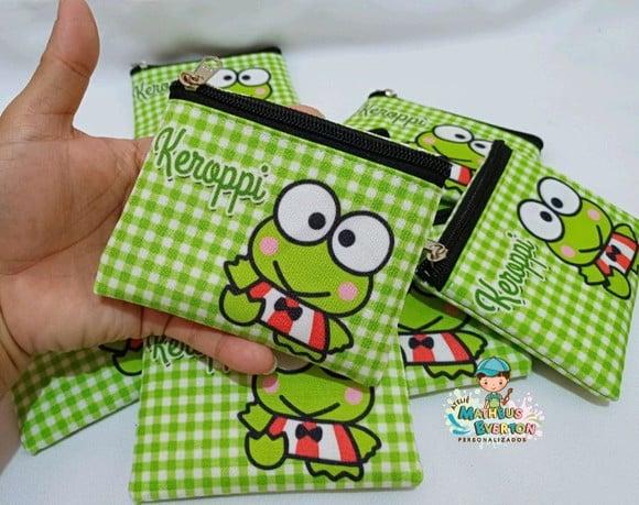 35 Porta Moedas Keroppi Tamanho: 10x12cm