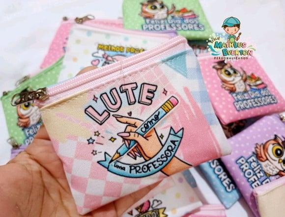 35 Porta Moedas Personalizado Dia dos Professores