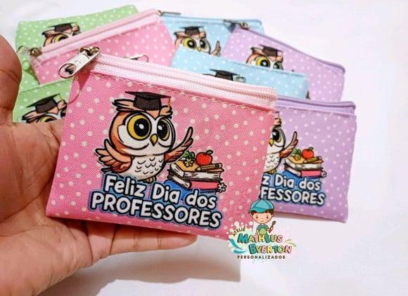 35 Porta Moedas Personalizado Dia dos Professores