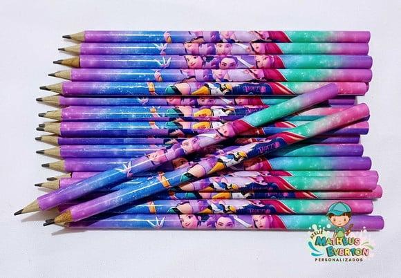 40 Lapis Personalizado Guerreiras de K-pop