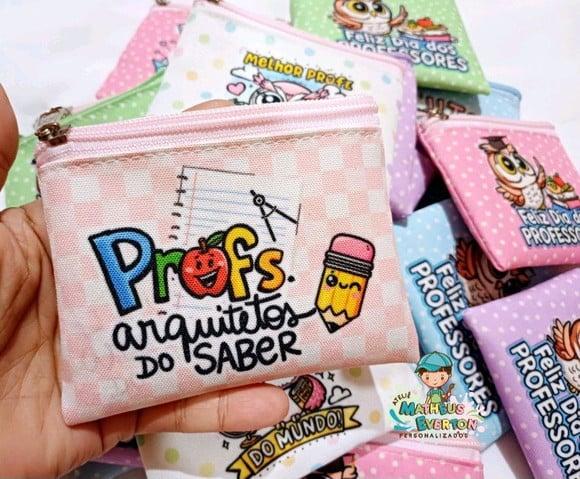 40 Porta Moedas Personalizado Dia dos Professores
