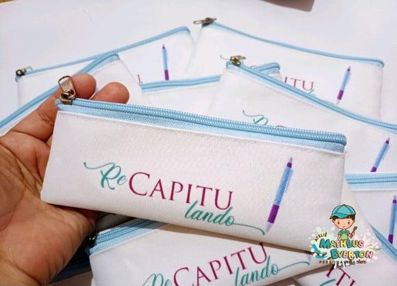 45 Estojos Slim Tam:19x7cm, Personalizamos com Sua Logo