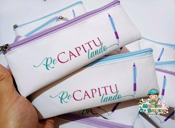50 Estojos Slim Tam:19x7cm, Personalizamos com Sua Logo