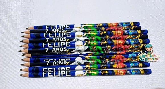 50 Lapis Personalizado Ninjago
