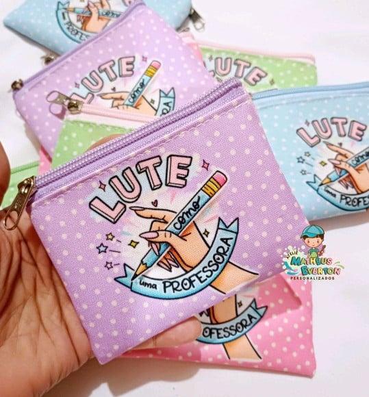 50 Porta Moedas Personalizado Dia dos Professores