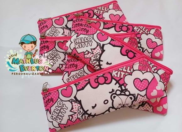Estojo Slim Personalizado Hello Kitty Tam: 19x7