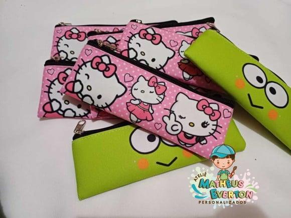 Estojo Slim Personalizado Hello Kitty Tam: 19x7