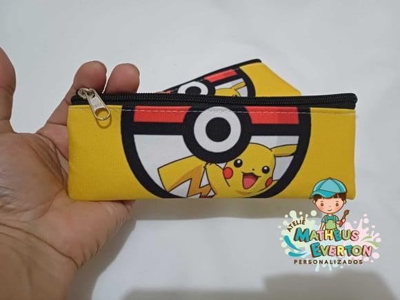 Estojo Slim Personalizado Pikachu (pokémon) Tamanho 19x7