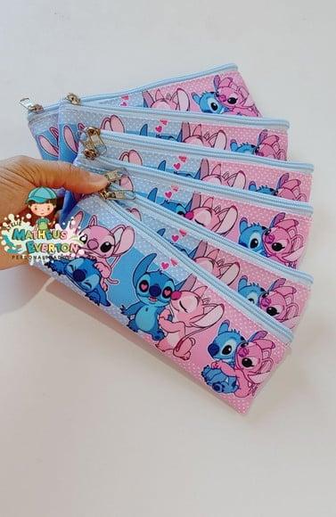Estojo Slim Personalizado Stitch Tamanho 19x7