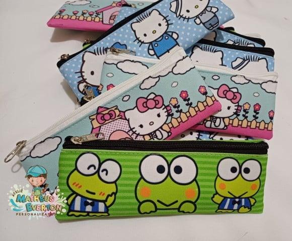Estojos Slim Personalizado Hello Kitty Tam: 19x7