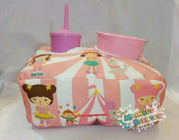 Kit Cinema Personalizado Circo Rosa (faço Outros Temas)