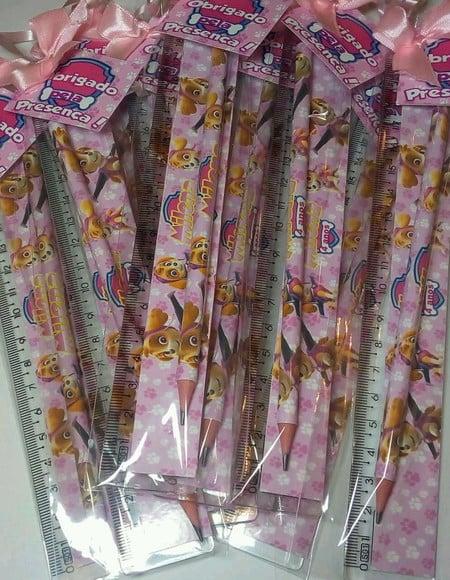 Kit Lapis E Regua Personalizado Skye