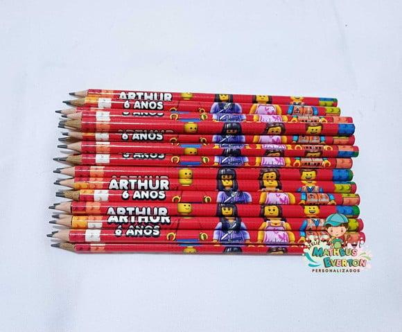Lápis Personalizado Lego
